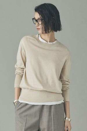 カレンソロジー/Curensologyの【予約販売】ファインコットンクルーネックプルオーバー(110300/110301)