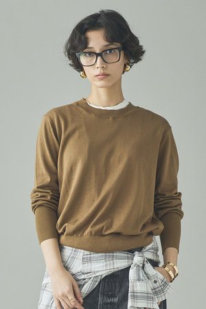 カレンソロジー/Curensologyの【予約販売】ファインコットンクルーネックプルオーバー(110300/110301)