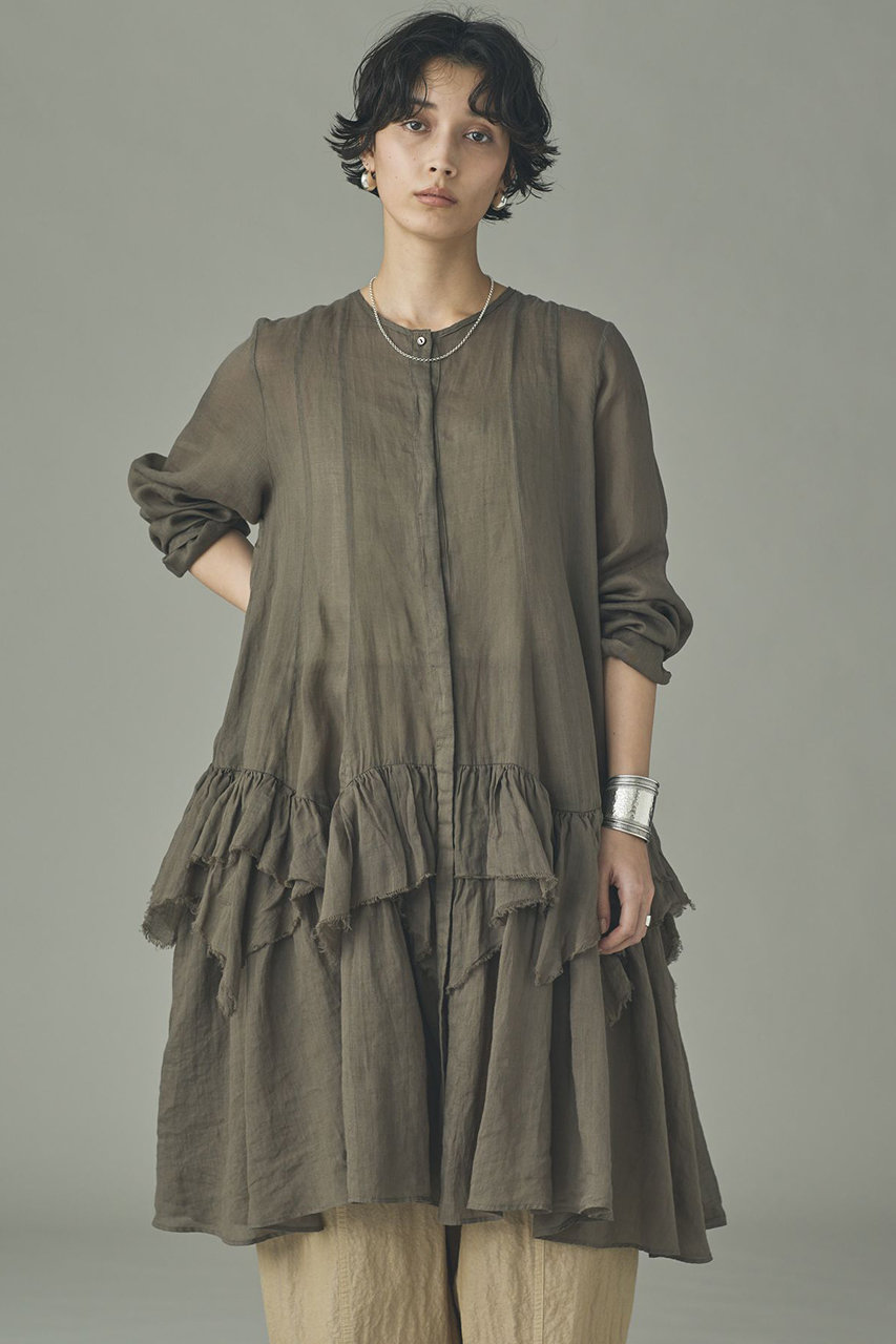 カレンソロジー/Curensologyの【予約販売】ラミーランダムフリルブラウス(ブラウン/642816)