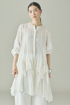 カレンソロジー/Curensologyの【予約販売】ラミーランダムフリルブラウス(110400/110403)