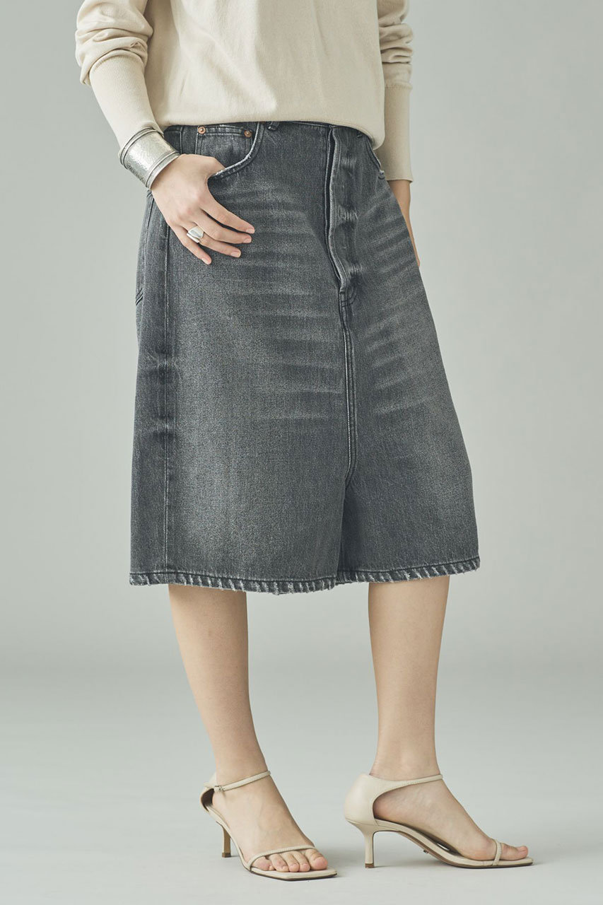 カレンソロジー/Curensologyの〈&RC〉ワイドルーズハーフデニムパンツ(ブラック/640123)