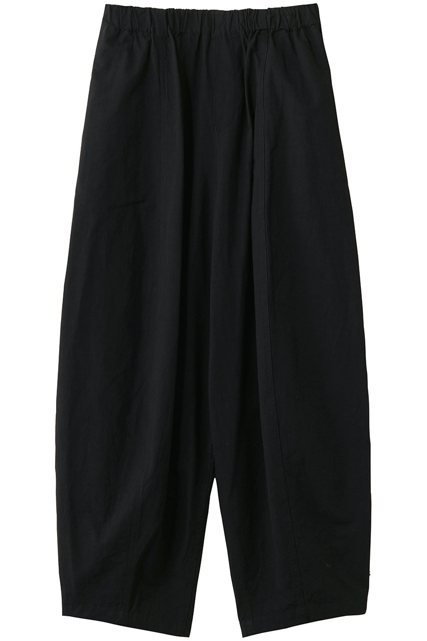 カレンソロジー/Curensologyのコットンリネンドロストパンツ(ブラック/658158)