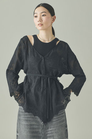 カレンソロジー/Curensologyの【予約販売】レース2WAYギャザーブラウス(110400/110403)