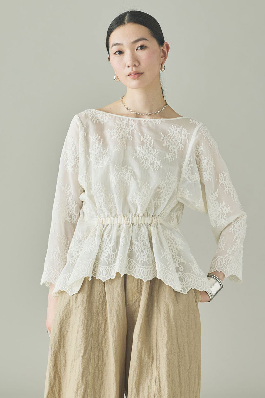 カレンソロジー/Curensologyの【予約販売】レース2WAYギャザーブラウス(アイボリー/627010)