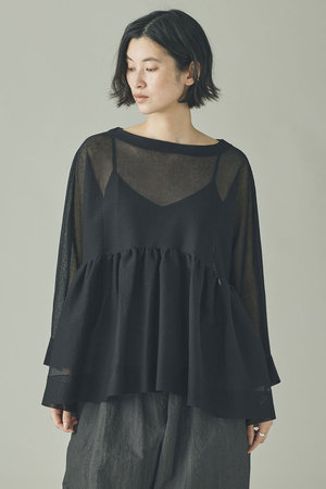 カレンソロジー/Curensologyの【予約販売】シアーギャザーニットプルオーバー(110300/110301)