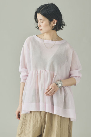 カレンソロジー/Curensologyの【予約販売】シアーギャザーニットプルオーバー(110300/110301)