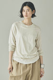 シアーリネンロングスリーブTシャツ