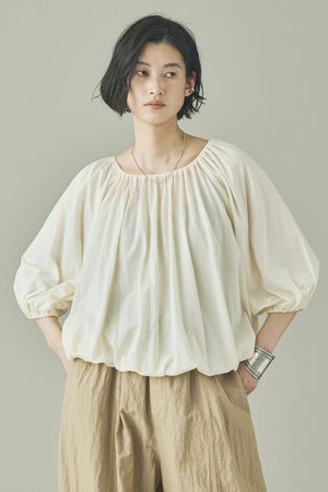 カレンソロジー/Curensologyの【予約販売】ソフトテンジクギャザープルオーバー(110100/110103)