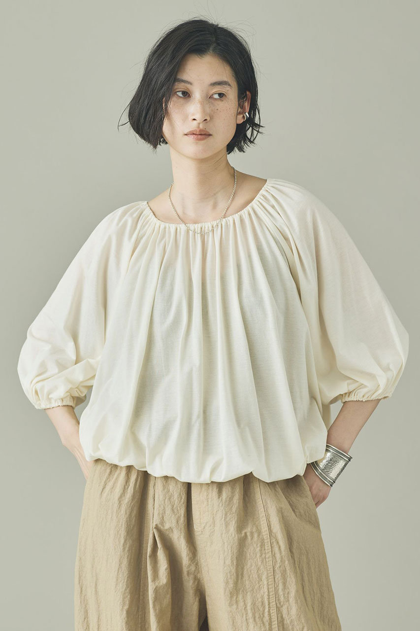 カレンソロジー/Curensologyの【予約販売】ソフトテンジクギャザープルオーバー(ホワイト/642598)