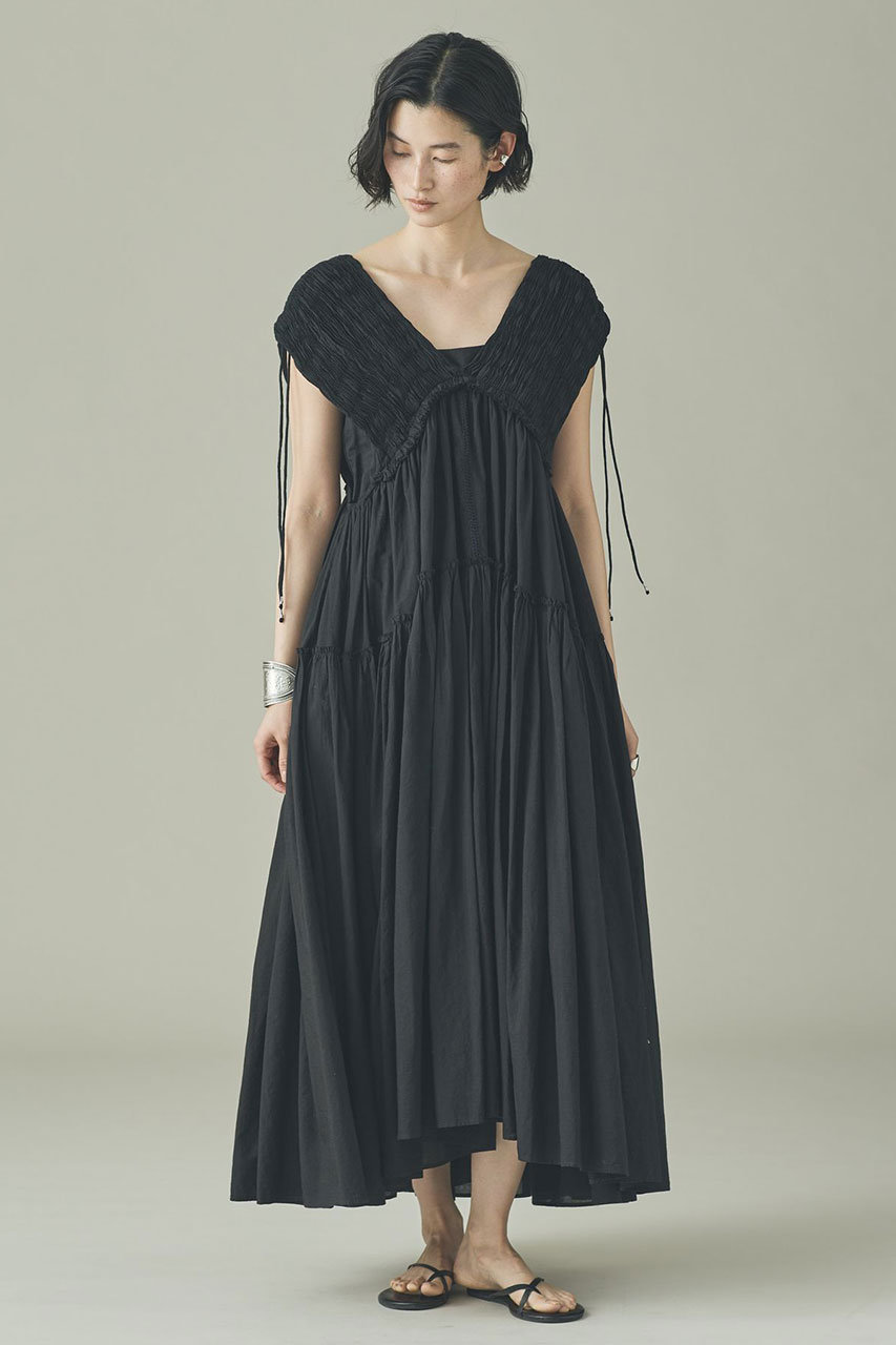 カレンソロジー/Curensologyの【予約販売】ハンドスモッキングワンピース(ブラック/642485)