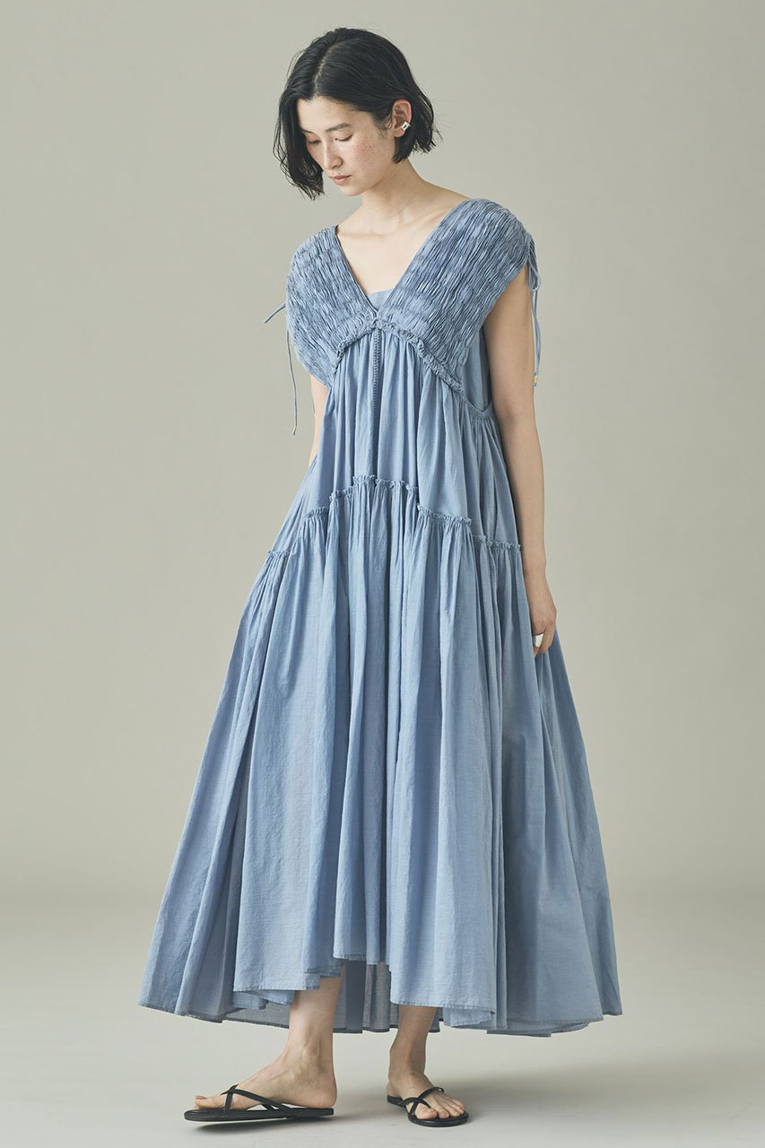 カレンソロジー/Curensologyの【予約販売】ハンドスモッキングワンピース(ブルー/642485)
