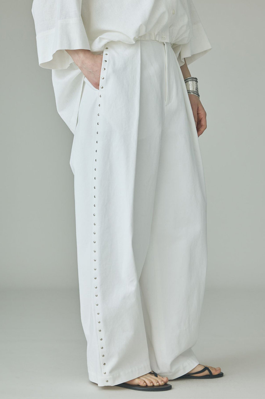 カレンソロジー/Curensologyの【予約販売】コットンワッシャースタッズパンツ(ホワイト/679684)