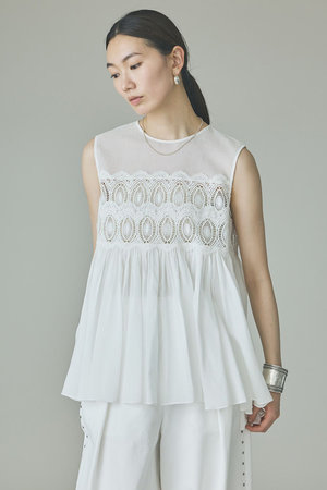 カレンソロジー/Curensologyの【予約販売】ケミカルレースブラウス(110400/110401)