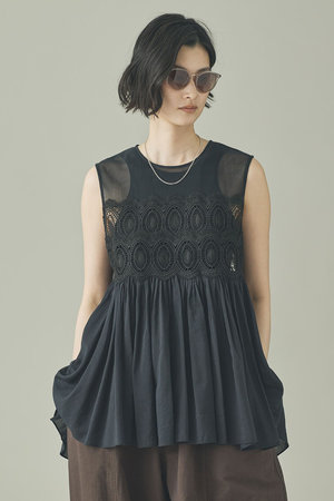 カレンソロジー/Curensologyの【予約販売】ケミカルレースブラウス(110400/110401)