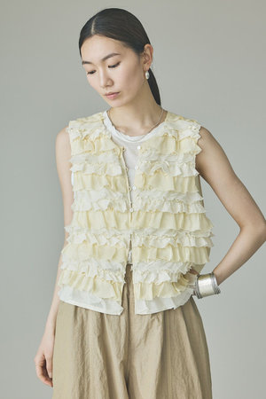 カレンソロジー/Curensologyの【予約販売】ミルフィーユノースリーブブラウス(110400/110401)