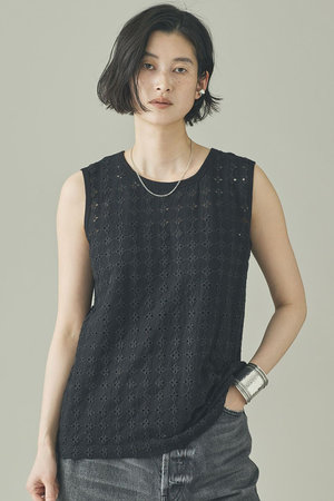 カレンソロジー/Curensologyの【予約販売】カットエンブロイダリーノースリーブプルオーバー(110400/110401)