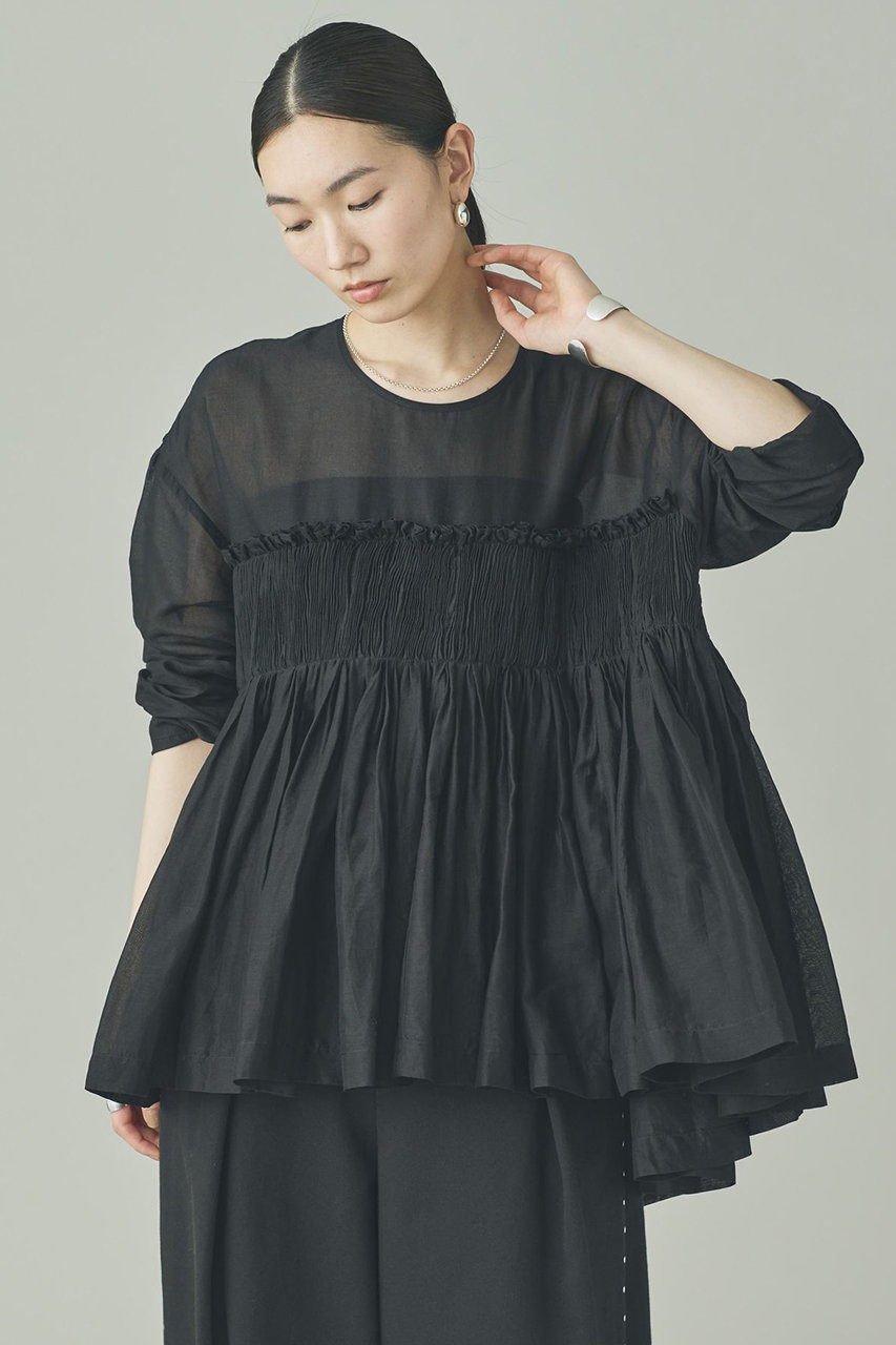 カレンソロジー/Curensologyの【予約販売】ハンドタックブラウス(ブラック/672171)