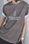 【予約販売】【UNIVERSAL OVERALL】別注ニットプリントTシャツ カレンソロジー/Curensology ブラウン