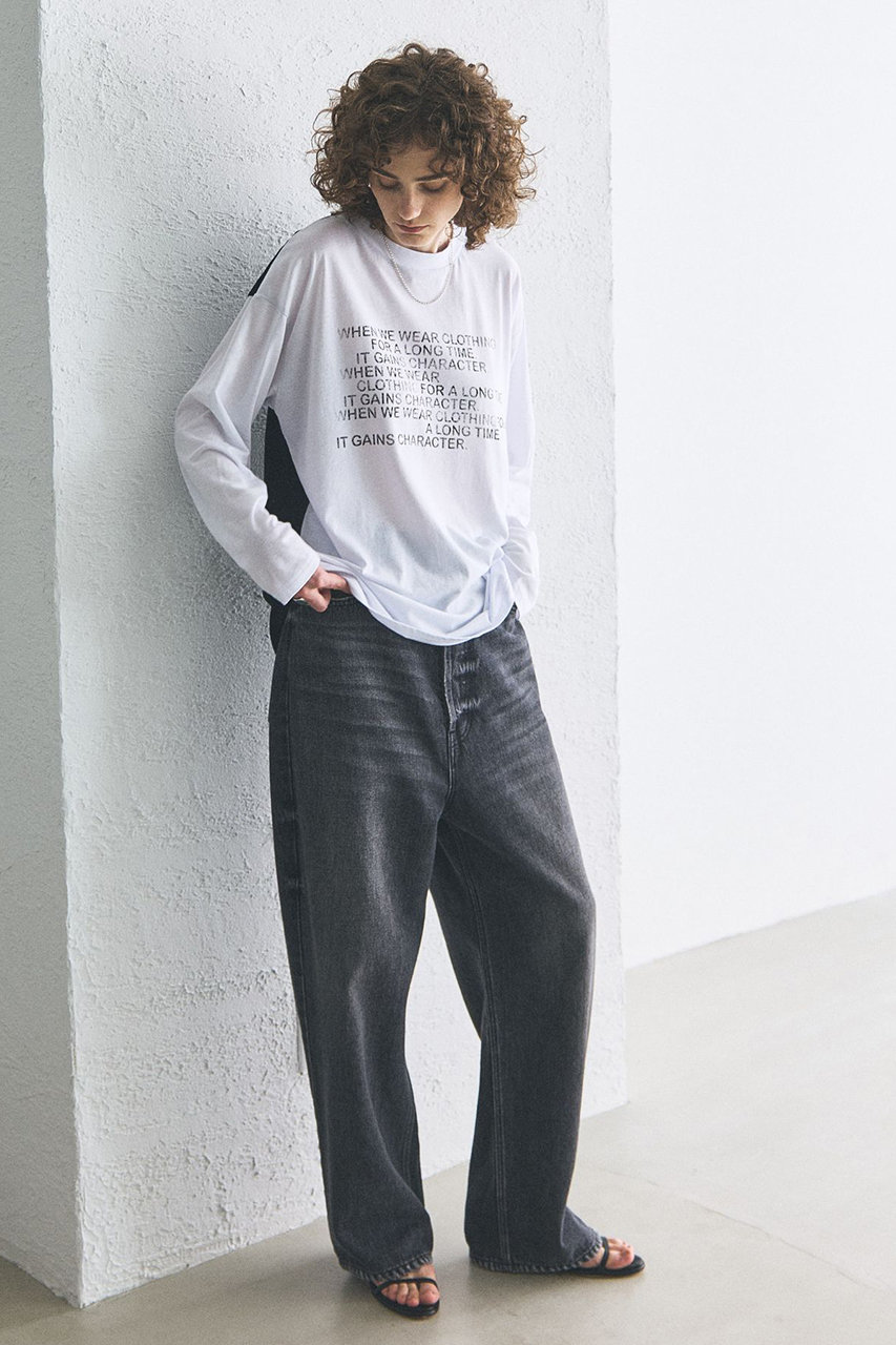 カレンソロジー　今期シアーロングスリーブTシャツ Curensology(カレンソロジー)｜【予約販売】【UNIVERSAL OVERALL】別注