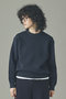 【予約販売】コットンカシミヤクルーネックプルオーバー カレンソロジー/Curensology ネイビー