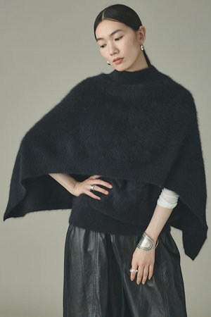 カレンソロジー/Curensologyの【予約販売】FOXカシミヤニットポンチョ(110300/110301)