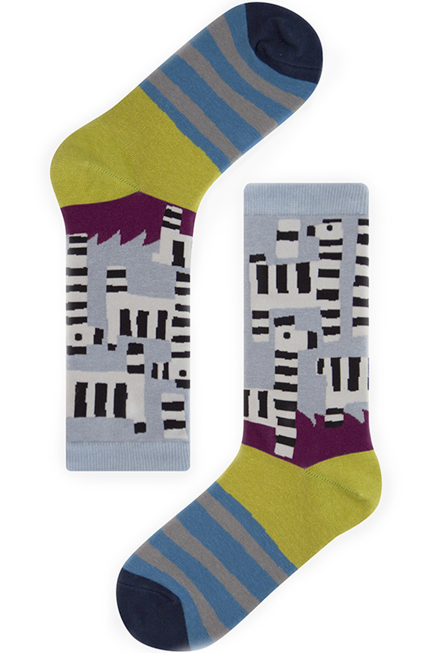 socks appeal ソックスアピール 【OTTAIPNU×socksappeal】ソックス アッチムイテゼブラ