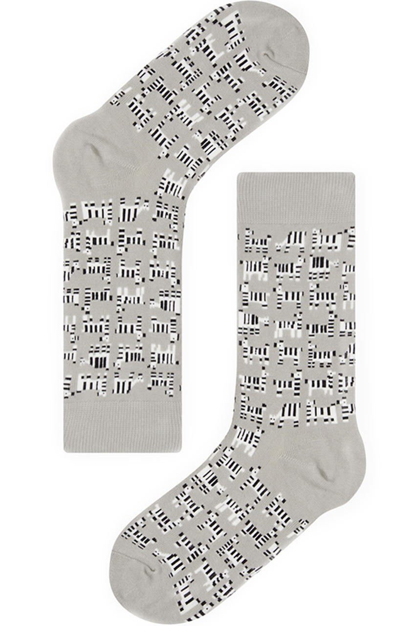 socks appeal ソックスアピール 【OTTAIPNU×socksappeal】ソックス ギッシリシマウマ