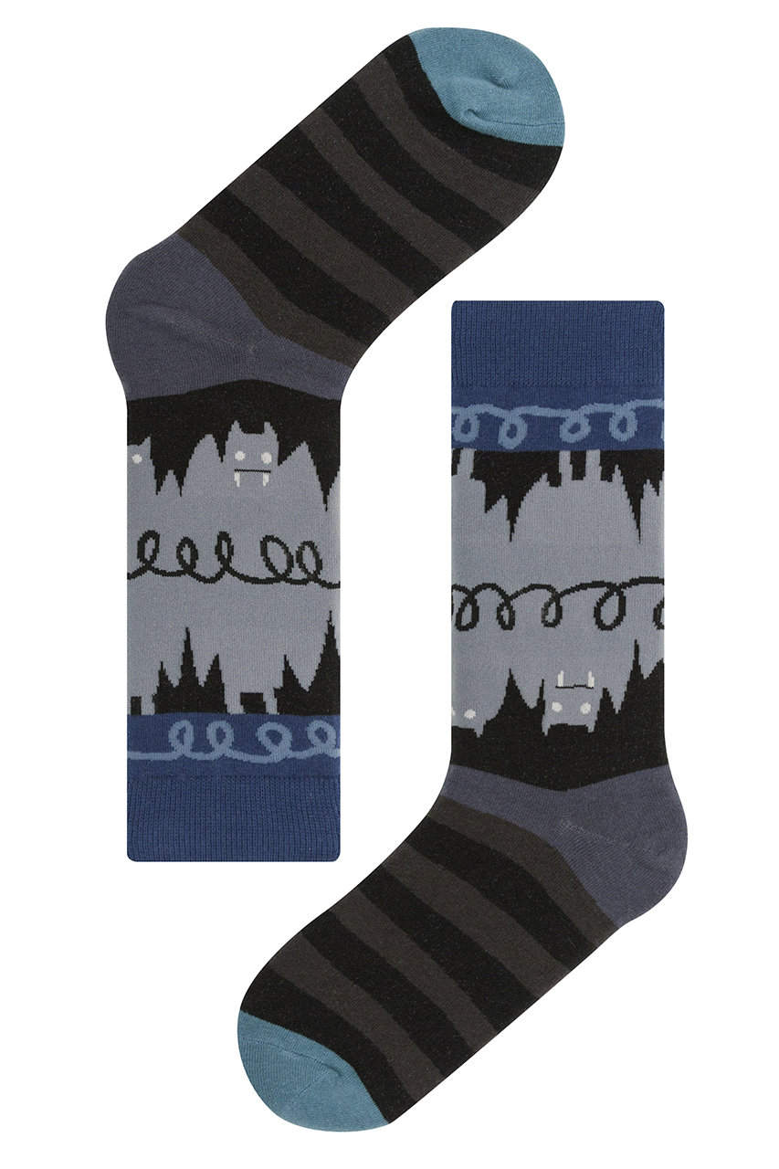 socks appeal ソックスアピール 【OTTAIPNU×socksappeal】ソックス ナランデコウモリ