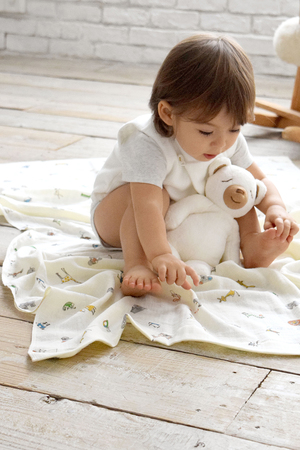 コンテックス/kontexの【KIDS】トロワガーゼ　フェイスタオル