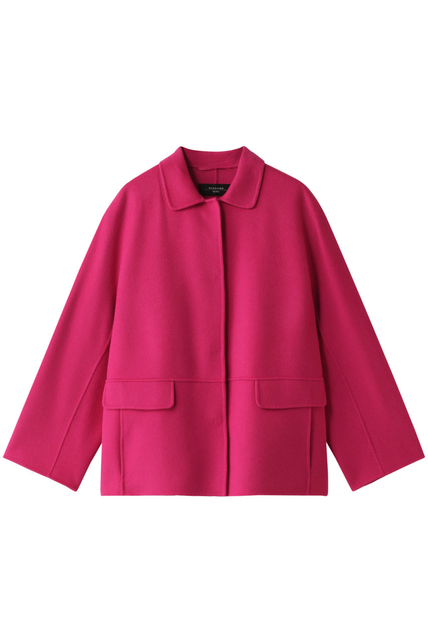 Weekend Max Mara ウィークエンド マックスマーラ ウールメランジジャケット ショッキングピンク