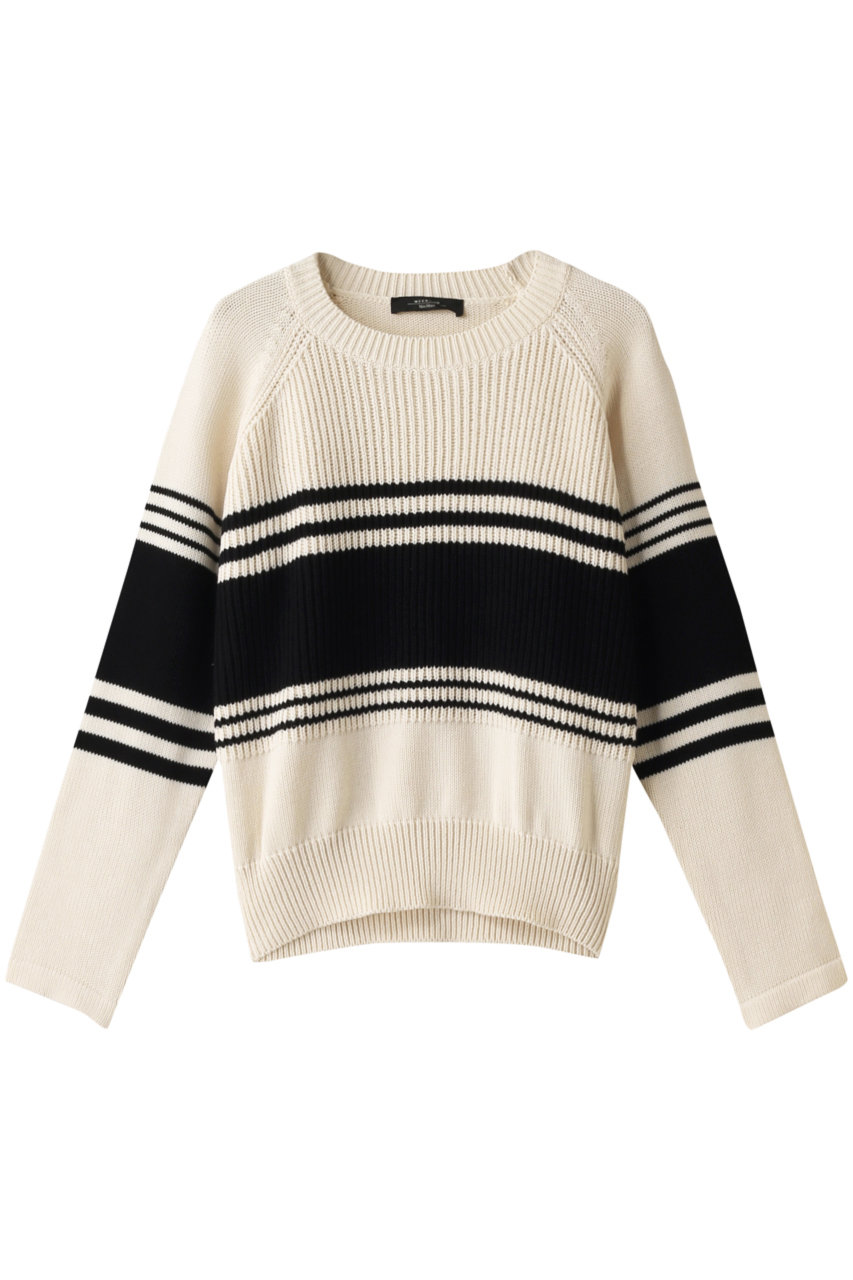 SALE 【30%OFF】 Weekend Max Mara ウィークエンド マックスマーラ ボーダーニットプルオーバー ブラック
