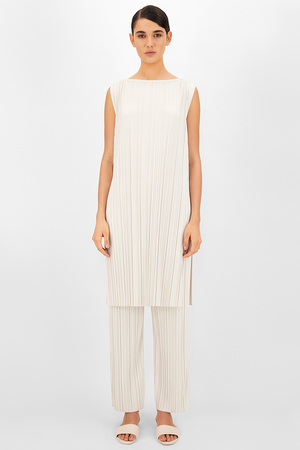 【MAX MARA LEISURE】BACCOスリーブレスプリーツプルオーバー