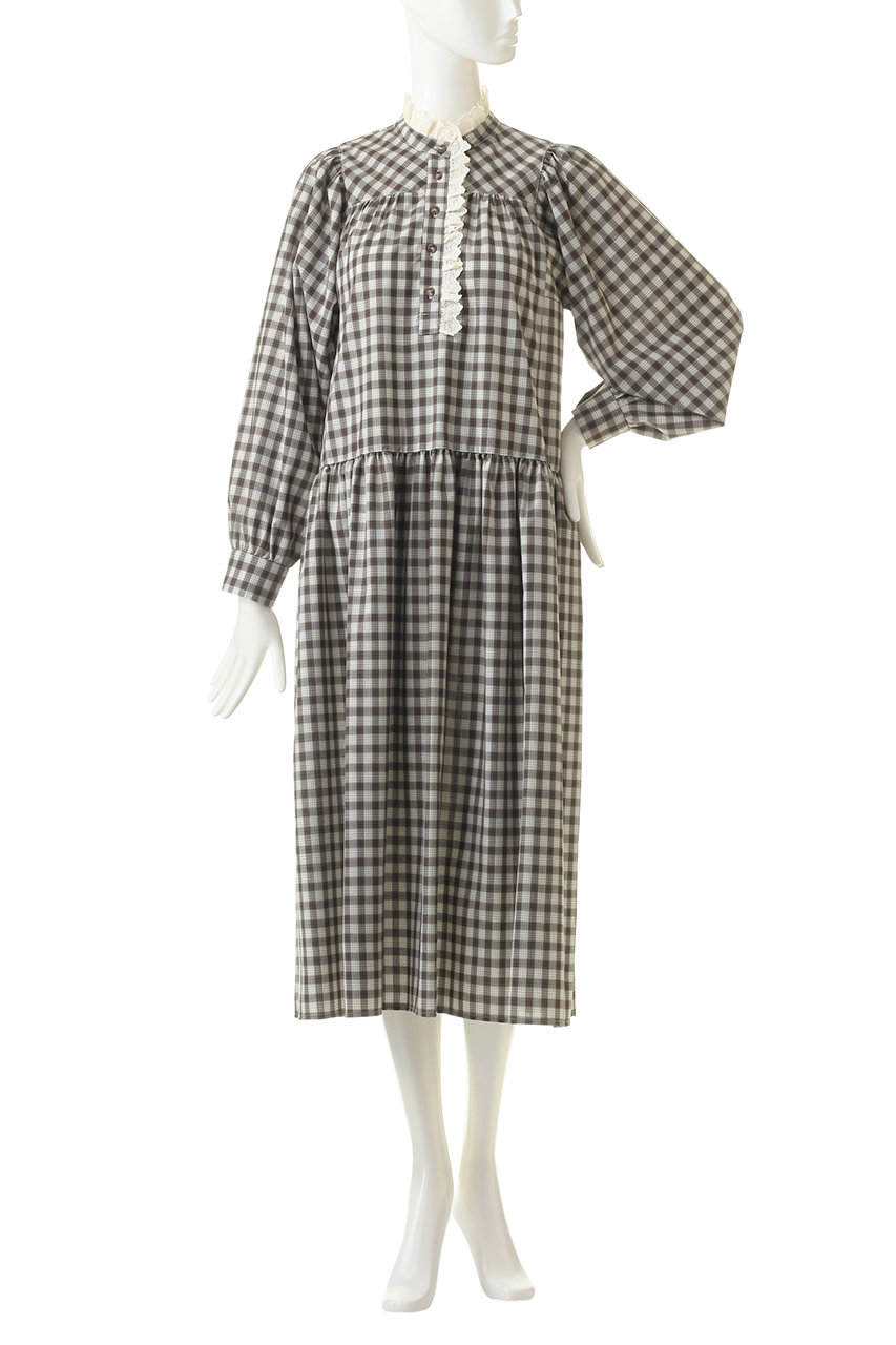 Weekend Max Mara ウィークエンド マックスマーラ Alareチェックワンピース ヘーゼルナッツブラウン の通販 Elleshop エル ショップ