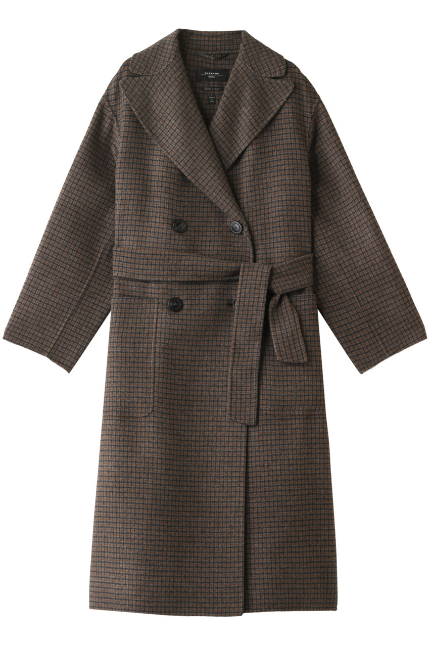 SALE 【30%OFF】 Weekend Max Mara ウィークエンド マックスマーラ ビッグラペルロングコート ミディアムグレー