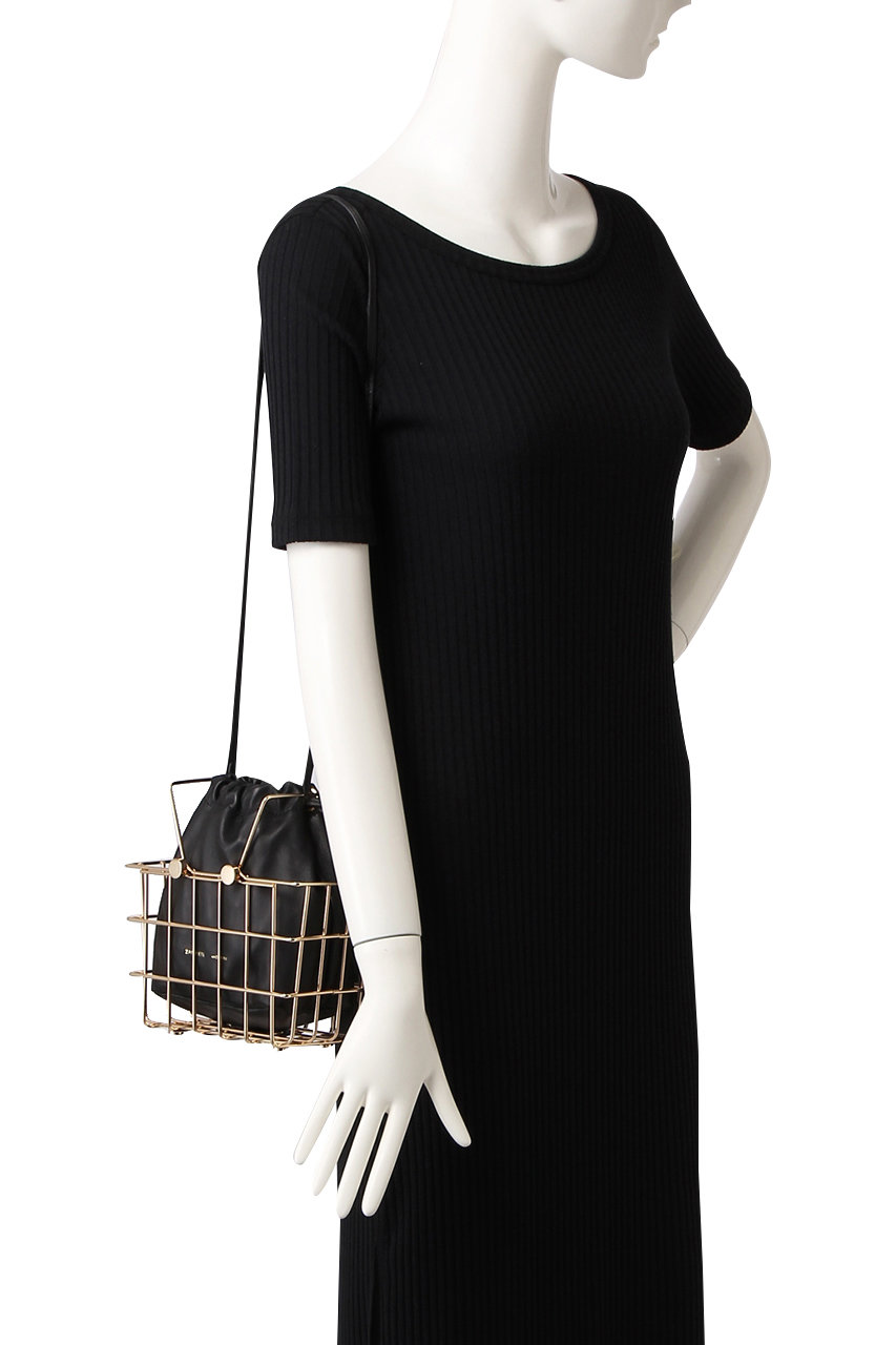 ZANCHETTI(ザンケッティ)｜MARKET BAG/ブラック×ゴールド の通販