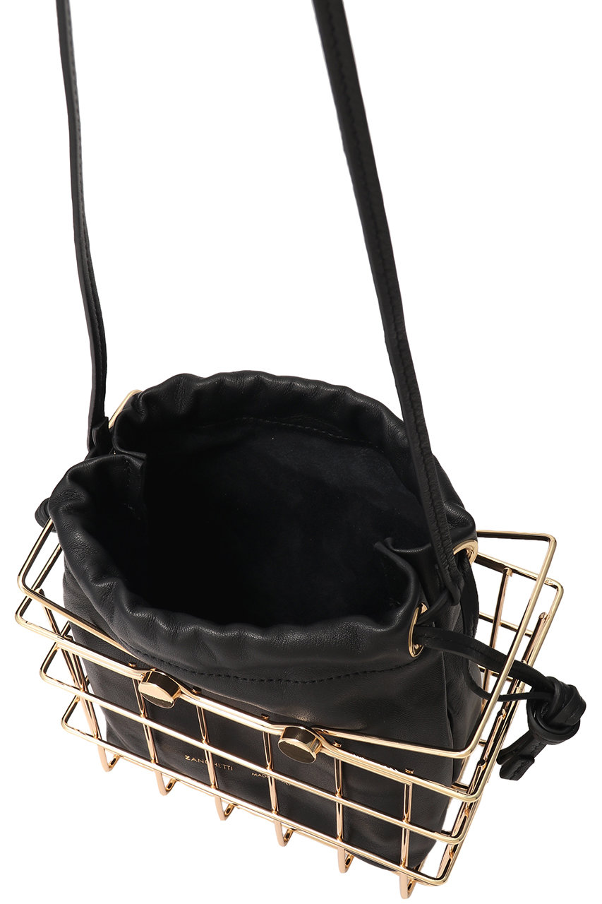 ZANCHETTI(ザンケッティ)｜MARKET BAG/ブラック×ゴールド の通販