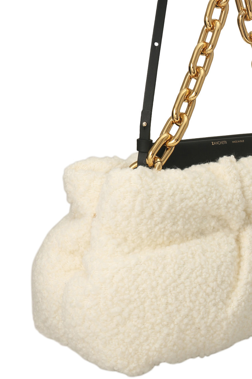 ZANCHETTIザンケッティ AMLETO CHAIN PUFFYレザーバッグ