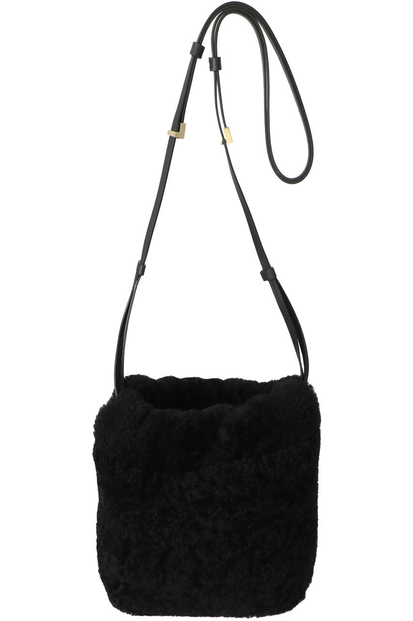 ザンケッティ/ZANCHETTIのDRAWSTRING BAG SMALL (SHEEPSKIN)(ブラック/22982022)