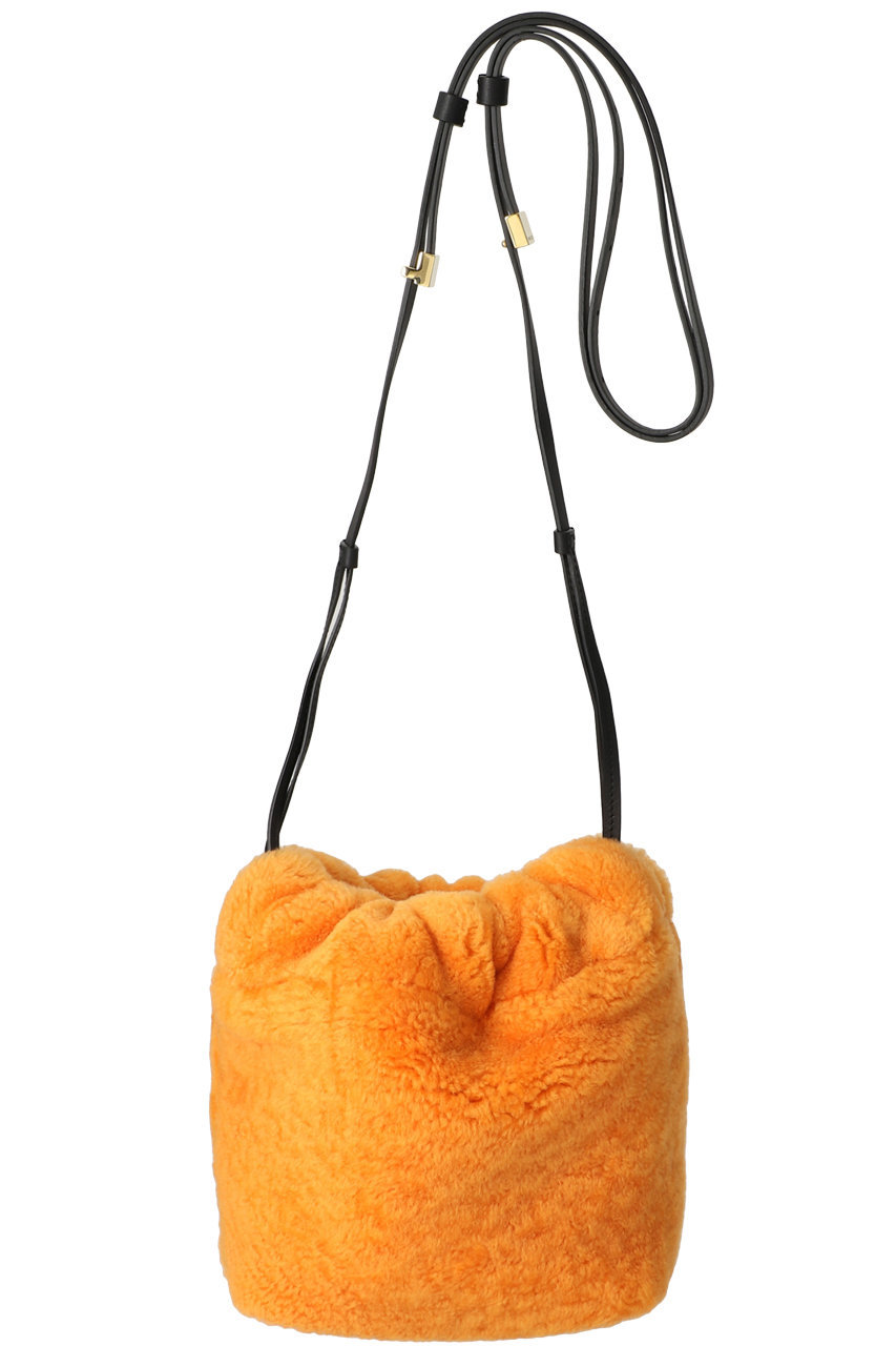 ザンケッティ/ZANCHETTIのDRAWSTRING BAG SMALL (SHEEPSKIN)(オレンジ/22982022)