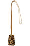 KEY RING(PRINTED BABYCALF) ザンケッティ/ZANCHETTI レオパード
