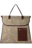 DUMBO ペイズリーフラップトートバッグ
