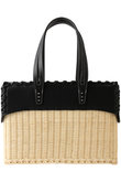 RATTAN M カバー付きカゴバッグ