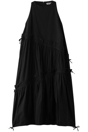 AVC ギャザーノースリーブドレス