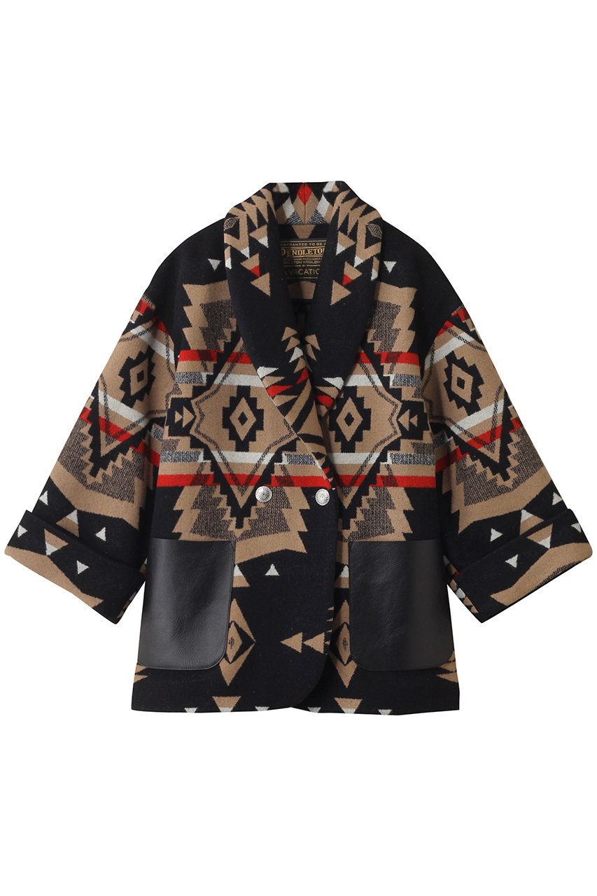 A VACATION 【A VACATION×PENDLETON】ジャケット (オーバーオールブラック, F) ア ヴァケーション ELLE SHOP A VACATION 【A VACATION×PENDLETON】ジャケット (オーバーオールブラック, F) ア ヴァケーション ELLE SHOP