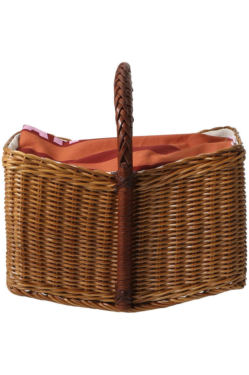 ア ヴァケーション/A VACATIONのSEESAW RATTAN  S スカーフ付きカゴバッグ(ブラウン/26SS-A112-0-09)