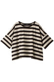 MARINIERE CARREハーフスリーブボーダーTシャツ