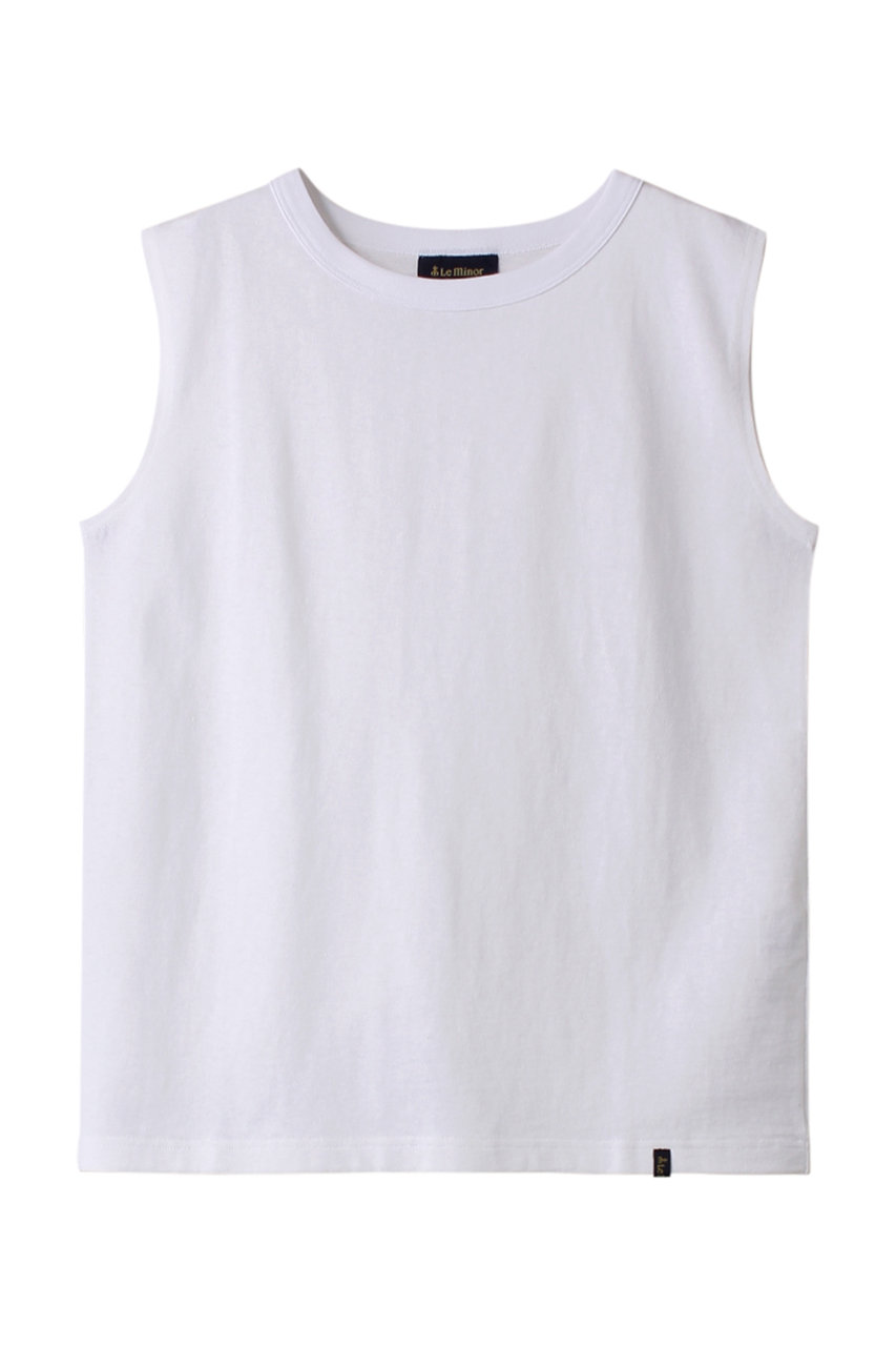 Le minor AILESノースリーブTシャツ (WHITE, TF) ルミノア ELLE SHOP
