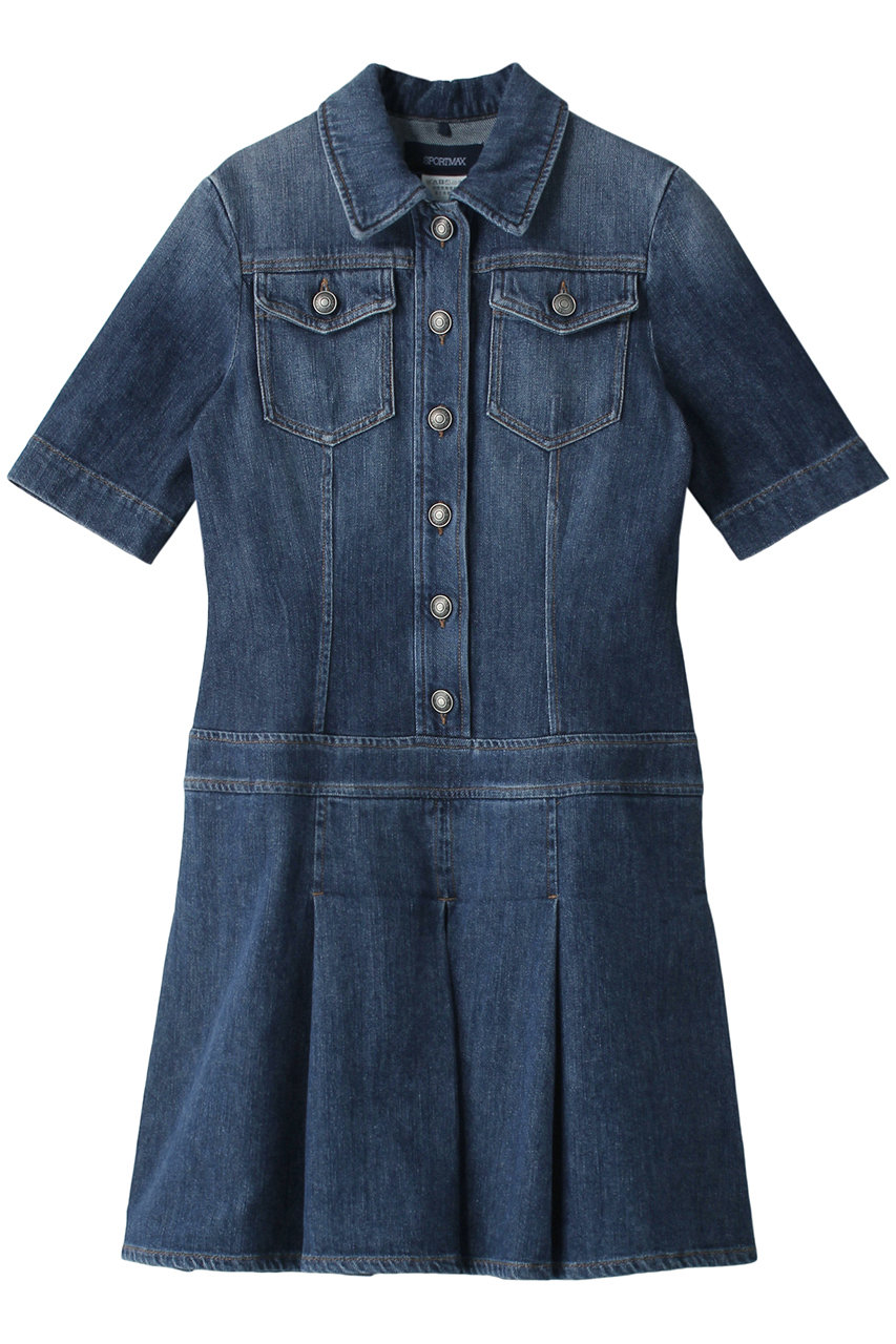 Max Mara マックスマーラ Sportmax Olimpo デニムワンピース ミッドナイトブルー の通販 Elleshop エル ショップ Max Mara マックスマーラ Sportmax Olimpo デニムワンピース ミッドナイトブルー の通販 Elleshop エル ショップ