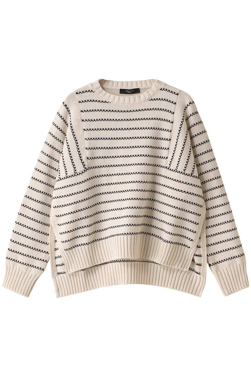 カットソー(長袖/七分) 【Weekend Max Mara】NATURA ボーダーニット トップストップス