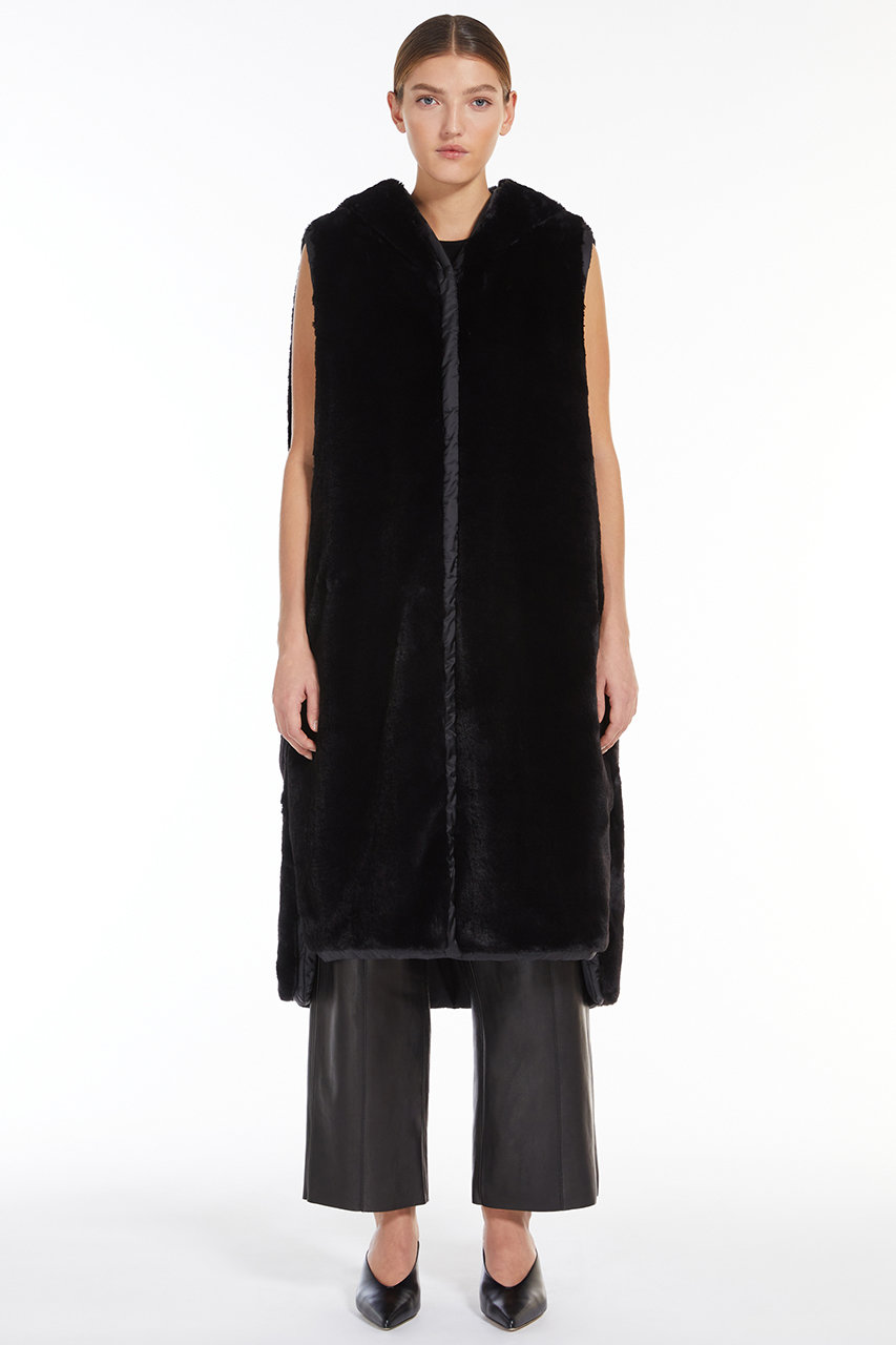 Max Mara マックスマーラ 上質リネン ノースリーブ ブラウス 青  